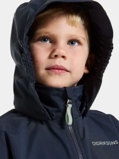 Overtøj|Didriksons  Hindbær Vindjakke, Navy Blå