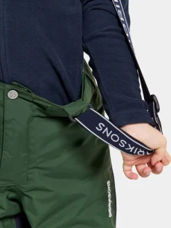 Børn Didriksons Termotøj|Vintertøj-Idre Overtræksbukser, Pine Green