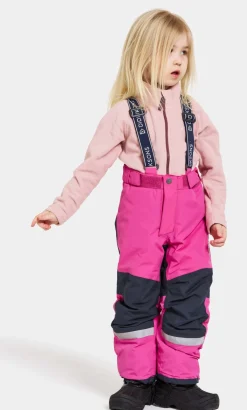 Børn Didriksons Termotøj|Vintertøj-Idre Overtræksbukser, Plastic Pink