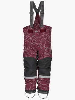 Børn Didriksons Vintertøj-Idre Overtræksbukser, Grundsund Wine