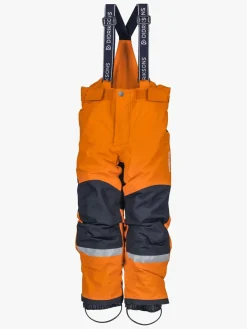 Termotøj|Vintertøj|Didriksons Idre Overtræksbukser, Orange Jam Sort/Orange