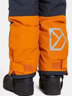 Termotøj|Vintertøj|Didriksons Idre Overtræksbukser, Orange Jam Sort/Orange