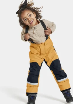Børn Didriksons Termotøj|Vintertøj-Idre Overtræksbukser, Fire Yellow
