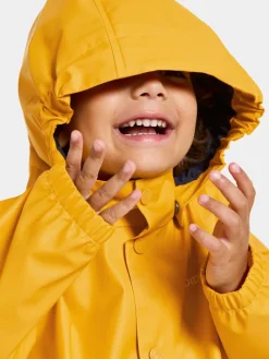 Regntøj|Didriksons Jojo Regnjakke, Oat Yellow Gul