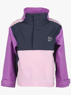 Overtøj|Didriksons Lingon Anorak, Tulip Purple Lilla/Lyserød/Blå