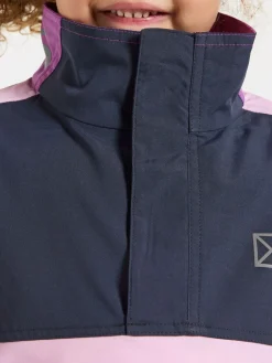 Overtøj|Didriksons Lingon Anorak, Tulip Purple Lilla/Lyserød/Blå