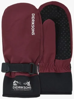 Børn Didriksons Tilbehør|Vintertøj-Lovas Vanter, Anemon Red