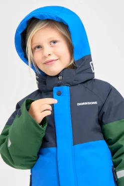 Børn Didriksons Vintertøj-Lun Vinterjakke, Caribbean Blue