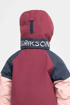 Vintertøj|Didriksons Lun Vinterjakke, Rusty Wine Rød/Lyserød/Blå