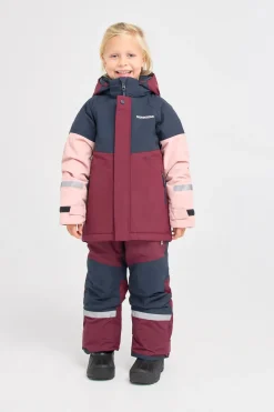 Vintertøj|Didriksons Lun Vinterjakke, Rusty Wine Rød/Lyserød/Blå
