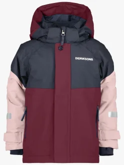 Vintertøj|Didriksons Lun Vinterjakke, Rusty Wine Rød/Lyserød/Blå