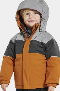 Vintertøj|Didriksons Lux Vinterjakke, Burnt Glow Orange/Grå