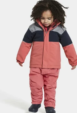 Vintertøj|Didriksons Lux Vinterjakke, Peach Rose Lyserød/Grå