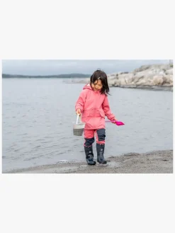 Børn Didriksons Overtøj-Lövet Softshellbukser, Dusty Azalea