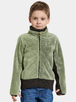 Fleecetøj|Didriksons Mejram Fleecetrøje, Light Moss Grøn