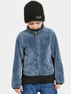 Børn Didriksons Fleecetøj-Mejram Fleecetrøje, True Blue