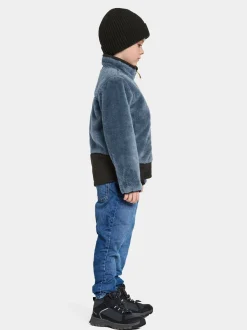 Børn Didriksons Fleecetøj-Mejram Fleecetrøje, True Blue