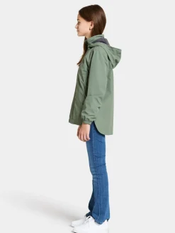 Overtøj|Didriksons Meliss Skaljakke, Light Moss