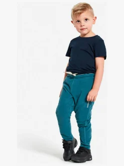 Fleecetøj|Didriksons Monte Fleecebukser, Dive Blue Blå