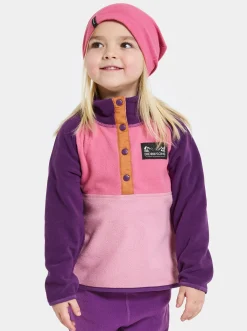 Børn Didriksons Fleecetøj-Monte Fleecetrøje, Light Heather Pink