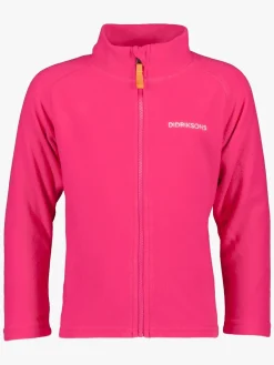 Fleecetøj|Didriksons Monte Fleecetrøje, True Pink Lyserød