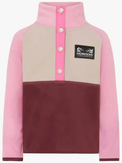 Børn Didriksons Fleecetøj-Monte Fleecetrøje, Anemon Red