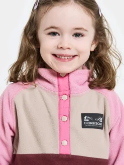 Børn Didriksons Fleecetøj-Monte Fleecetrøje, Anemon Red