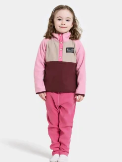 Børn Didriksons Fleecetøj-Monte Fleecetrøje, Anemon Red