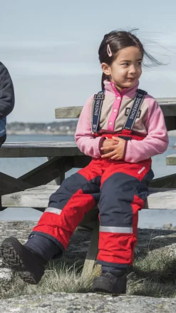 Børn Didriksons Fleecetøj-Monte Fleecetrøje, Anemon Red