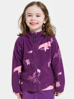 Fleecetøj|Didriksons Monte Fleecetrøje, Winter Ocean Purple Lilla