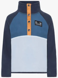 Børn Didriksons Fleecetøj-Monte Fleecetrøje, Cloud Blue