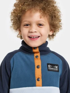 Børn Didriksons Fleecetøj-Monte Fleecetrøje, Cloud Blue