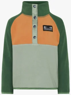 Børn Didriksons Fleecetøj-Monte Fleecetrøje, Light Moss