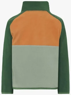 Børn Didriksons Fleecetøj-Monte Fleecetrøje, Light Moss