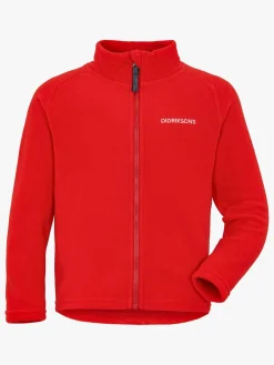 Fleecetøj|Didriksons Monte Fleecetrøje, Chili Red