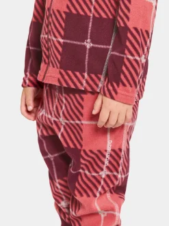 Børn Didriksons Fleecetøj-Monte Fleecetrøje, Termos Rusty Wine