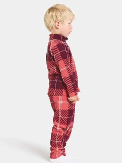 Børn Didriksons Fleecetøj-Monte Fleecetrøje, Termos Rusty Wine