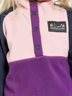 Fleecetøj|Didriksons Monte Fleecetrøje, Royal Purple Lilla/Lyserød/Blå