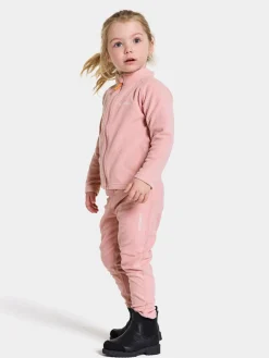 Fleecetøj|Didriksons Monte Fleecetrøje, Soft Pink Lyserød