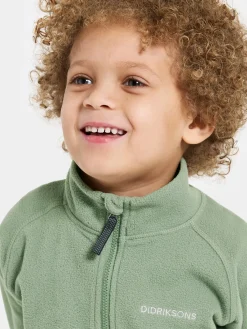 Fleecetøj|Didriksons Monte Fleecetrøje, Light Moss Grøn