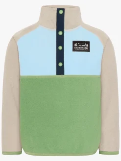 Børn Didriksons Fleecetøj-Monte Fleecetrøje, Algae Green