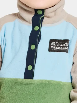 Børn Didriksons Fleecetøj-Monte Fleecetrøje, Algae Green