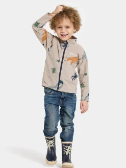 Børn Didriksons Fleecetøj-Monte Fleecetrøje, Winter Ocean Multi