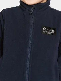 Fleecetøj|Didriksons Muskot  Vindtæt Vindtæt Fleecetrøje, Dark Night Blue