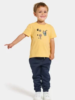 Overdele|Didriksons Mynta T-shirt, Creamy Yellow Flerfarvet/Gul