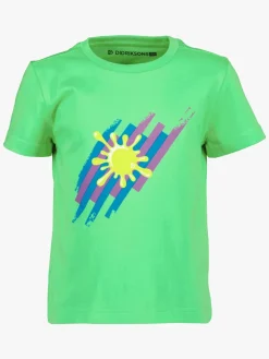 Overdele|Didriksons Mynta T-shirt, Frog Green Grøn/Flerfarvet