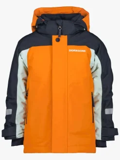 Vintertøj|Didriksons Neptun Vinterjakke, Orange Jam Blå/Orange
