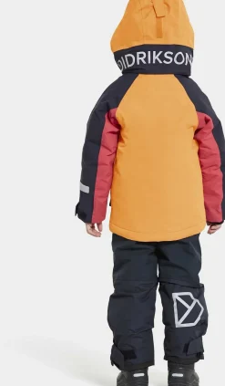 Vintertøj|Didriksons Neptun Vinterjakke, Fire Yellow Gul/Rød/Sort