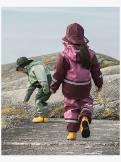 Børn Didriksons Regntøj|Tilbehør-Regnhat, Anemon Red