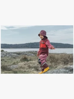 Børn Didriksons Regntøj|Tilbehør-Regnhat, Anemon Red